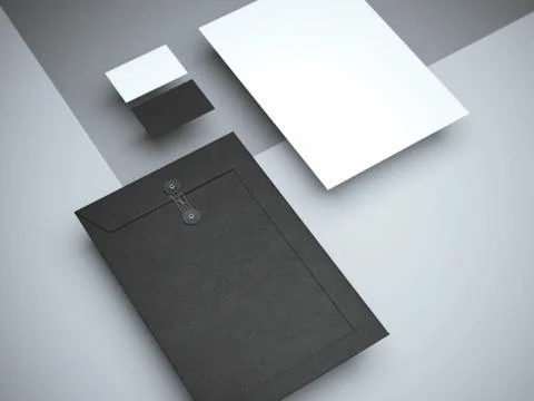 Modern branding mockup Stock Illustration