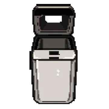 Modern bread maker pixel art vector illustration Stock Illustration