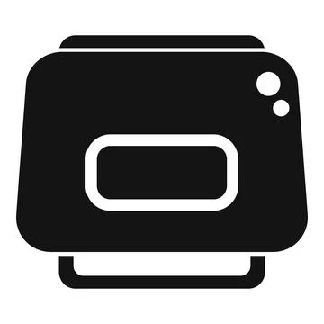 Modern bread toaster machine preparing breakfast icon Stock Illustration