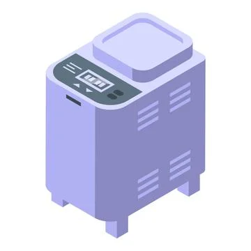 Modern breadmaker icon isometric vector. Food machine Stock Illustration