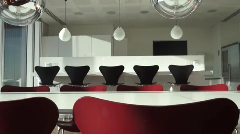 Modern Break Room Kitchen Vídeo Stock 39219082