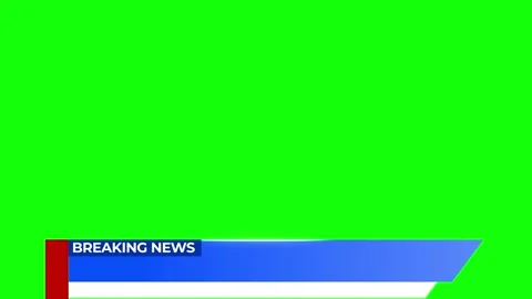Modern Breaking News Lower Third Green Screen Animation Stock Footage 312160669
