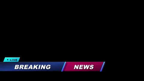 Modern breaking news lower third with live indicator and gradient colors on.. 動画素材 335826329
