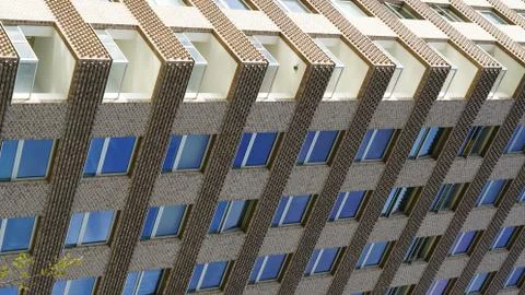 Modern brick building Foto stock