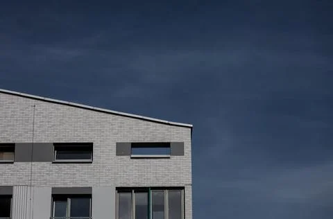 Modern brick building Stock Photos