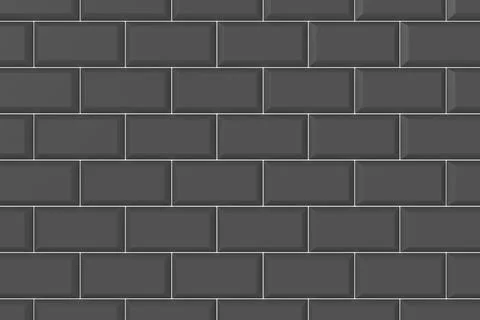 Modern brick wall. 3D rendering. Stock Illustration