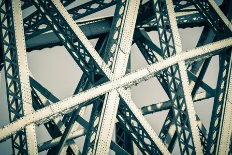 Modern Bridge frame closeup Foto stock