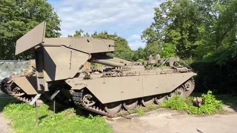 Modern bridge layer tank model Stock Footage 277365861