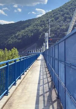 Modern Bridge Walkway Stock Photos