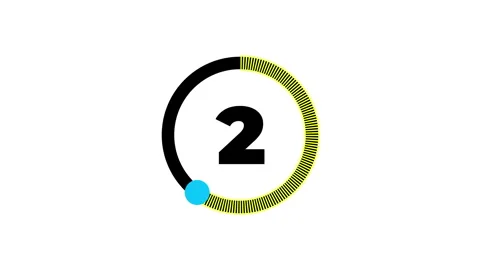 Modern bright Countdown Timer Animation, Number Countdown from three to zero on Stock Footage 324878966