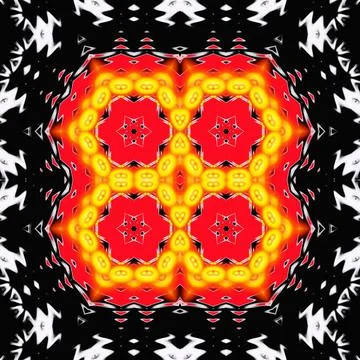 Modern bright floral pattern. Raster illustration. For design Stock Illustration