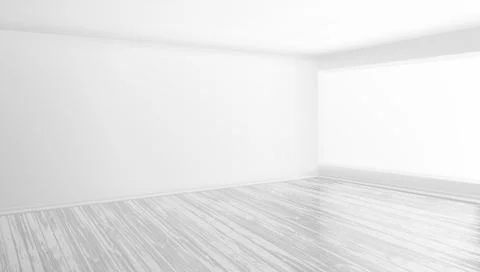 Modern Bright Interior Empty Room Stock Illustration