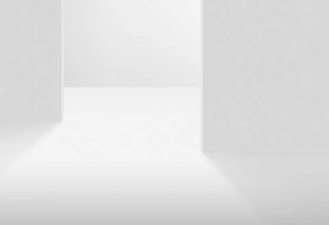 Modern bright interiors. 3D rendering Ilustración de archivo