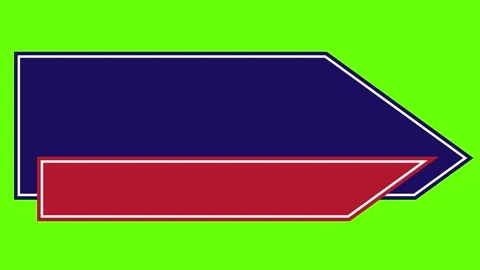 Modern Broadcast Lower Third Overlay Graphic Element Green Screen Transition Vídeos de archivo 341567299