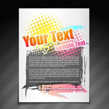 Modern brochure design Illustrazione stock