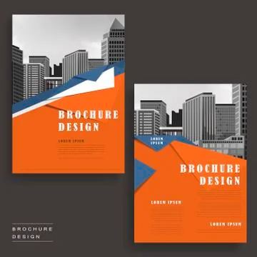 Modern brochure design Stock Illustration