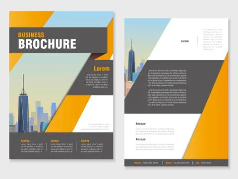 Modern brochure design Stock Illustration
