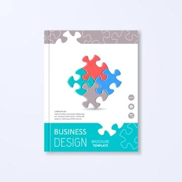 Modern brochure design template Illustrazione stock