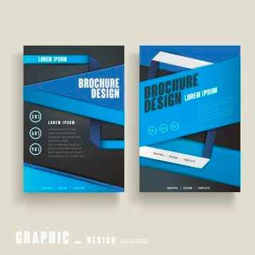 Modern brochure template Stock Illustration