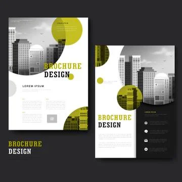 Modern brochure template Stock Illustration
