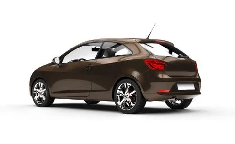 Modern Brown Car Stock Illustration