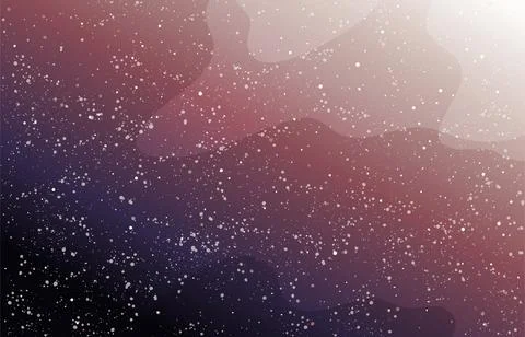 Modern brown space boho background with stars for tarot, astrology, zodiac signs Illustrazione stock