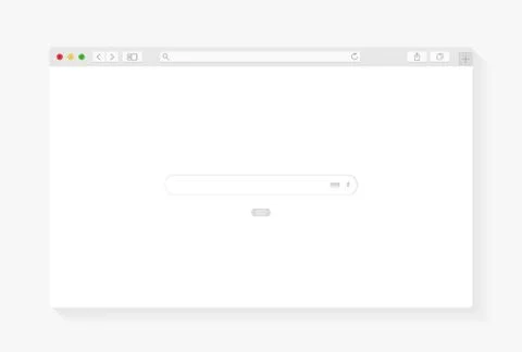 Modern browser window design isolated Stock Illustration