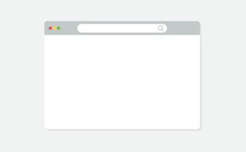 Modern browser window design isolated on dark grey background. Web window screen イラスト素材