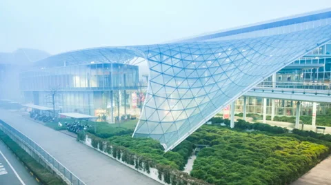 Modern building and fast people Stock Footage 59139789