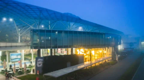 Modern building and lights Stock Footage 59140217