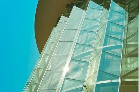 Modern building of architecture with daylight reflection Fotos Stock