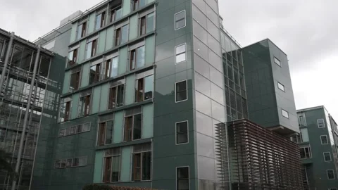 Modern building in Berlin Video stock 132355048
