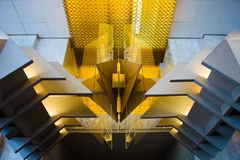 Modern building ceiling Stock Photos