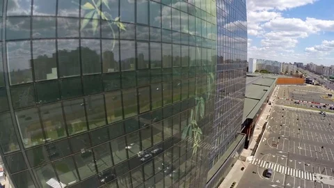 Modern building in the city Stock Footage 72293446