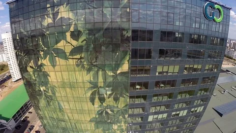 Modern building in the city Stock Footage 72293847