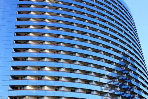 Modern building close up view Stock Photos