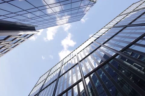 Modern Building Clouds Timelapse 動画素材 168334330