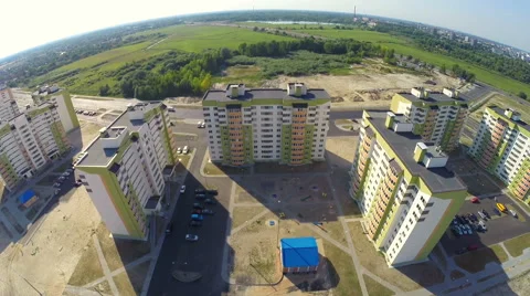 Modern building condominium Stock Footage 62334254