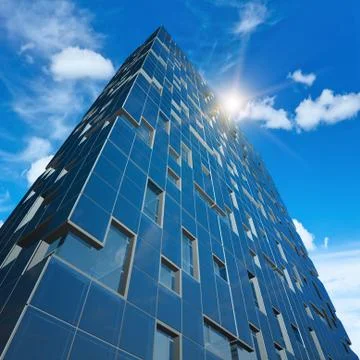 Modern building construction 3d rendering Ilustración de archivo