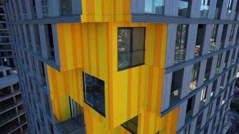 A modern building construction Stock Footage 236972692