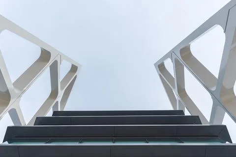 Modern building with decorative elements 스톡 사진