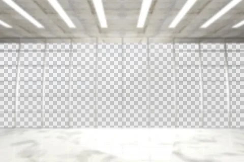 Modern building with empty hall Ilustración de archivo