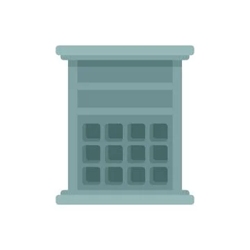 Modern building facade with large windows for office center Ilustración de archivo