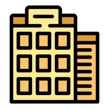 Modern building facade with many windows representing urban architecture Ilustração Stock