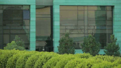 Modern building glass wall m/s Stock Footage 75983562