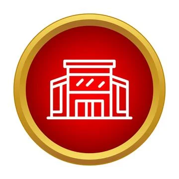 Modern building icon representing property and infrastructure Ilustração Stock