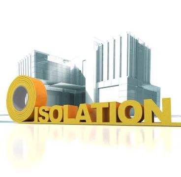 Modern building insulation Ilustración de archivo