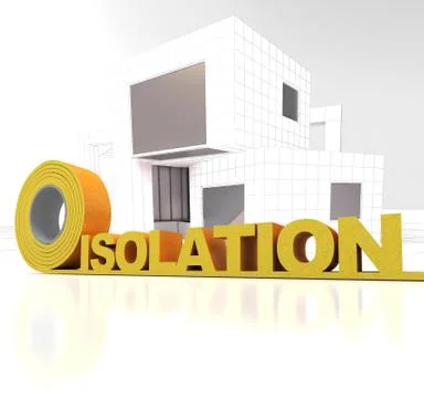 Modern building insulation Stock Illustration