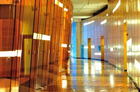 Modern building interior Stock Photos