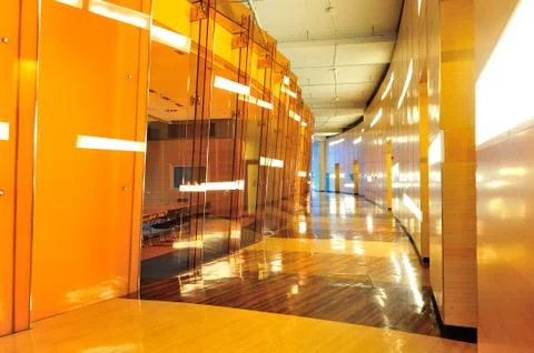 Modern building interior Stock Photos